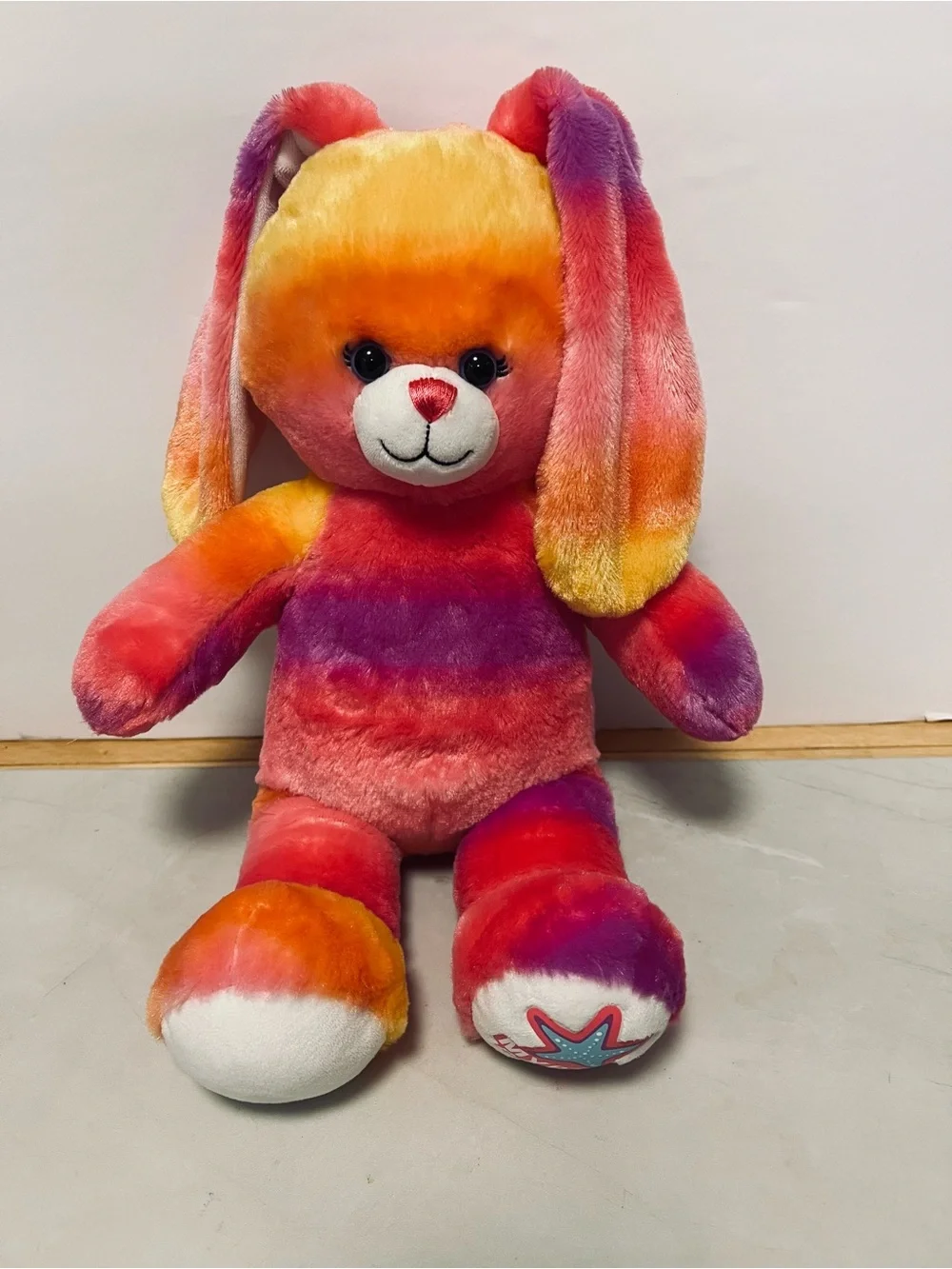 Build-A-Bear Workshop Sunset Bunny Rabbit Myrtle Beach Ombré Plush Animal